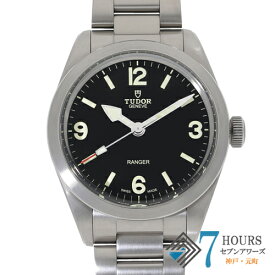 【119400】TUDOR チュードル 79950 レンジャー ブラックダイヤル SS 自動巻き ギャランティーカード 純正ボックス 腕時計 時計 WATCH メンズ 男性 男 紳士【中古】