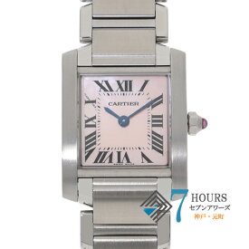 【119811】CARTIER カルティエ W51028Q3 タンクフランセーズ SM ピンクシェルダイヤル SS クオーツ 当店オリジナルボックス 腕時計 時計 WATCH レディース 女性 女【中古】