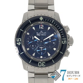 【123831】Blancpain ブランパン 5085FB-1140-71B フィフティファゾムス ブルーダイヤル SS ギャランティーカード 純正ボックス 腕時計 時計 WATCH メンズ 男性 男 紳士【中古】