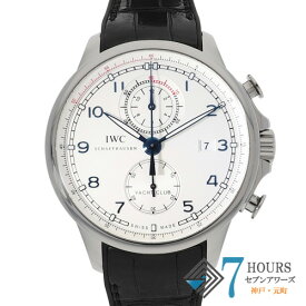 【127622】IWC インターナショナルウォッチカンパニー IW390216 ポルトギーゼヨットクラブ シルバーダイヤル SS/ラバー/レザー（クロコ） 自動巻き ギャランティーカード 純正ボックス 腕時計 時計 WATCH メンズ 男性 男 紳士【中古】