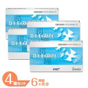 【最大1000円OFFクーポン＆エントリーでP5倍】【送料無料】 ロートモイストアイ 4箱セット (1箱6枚) ロート コンタクトレンズ 2week 2週間交換 コンタクト 2ウィーク Rohto 近視用
