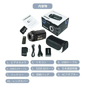 ySDJ[h32GBz rfIJ 4K 4800f 16{Y[ HDMIo CMOSZT[ Ԃ␳ 3.0C` IPS 270°] IR鎋@\ A B ԎBe 32GBSDJ[h ho Facebook Ins WIFI