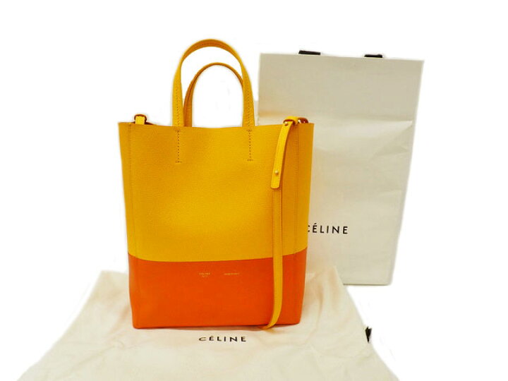楽天市場】セリーヌ CELINE バーティカル カバ スモール バイカラー  