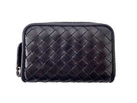 ボッテガ・ヴェネタ BOTTEGA VENETA イントレチャート ラウンドファスナー コインケース 114075 【中古】Bランク