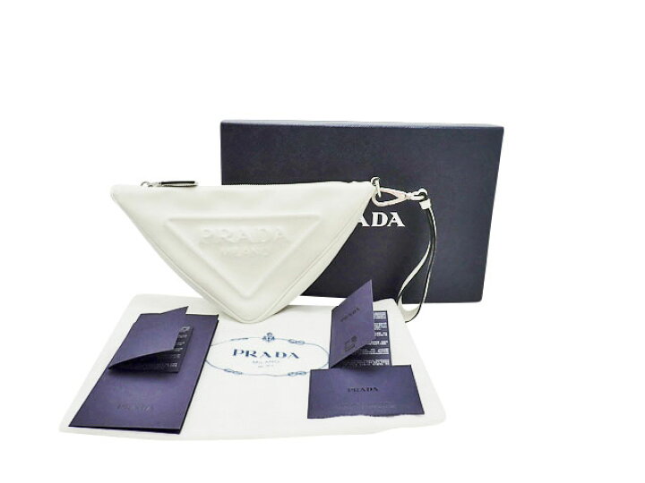 楽天市場】PRADA プラダ Triangle Leather トライアングル レザー 
