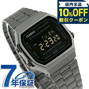 �_10%OFF�N�[�|����1/6 10�����^ �J�V�I CASIO A168WGG-1B �r���e�[�W �`�v�J�V �����Y �r���v �u�����h �J�V�I casio �f�W�^�� �u���b�N �K�����^ ��