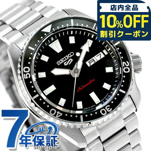 �_10%OFF�N�[�|����21��10�����^ �Z�C�R�[5 �X�|�[�c SKX Series New Design �������� �r���v �u�����h �����Y Seiko 5 Sports SBSA305 �A�i���O �u���b�N �� ���{�� ������� �h�� �v���[���g �j�� ���p�I