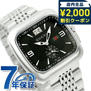 �_2000�~OFF�N�[�|��+�����9�{�^ �O�b�` �N�[�y �N�I�[�c �r���v �u�����h �����Y GUCCI YA131305 �A�i���O �u���b�N �� �X�C�X�� �L�O�i �v���[���g �M�t�g