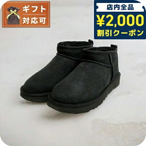 _2000~OFFN[|+9{^ AO UGG Classic Ultra Mini NVbNEg~j [gu[c 1116109-BLACK-8 fB[X black 25.0cm C