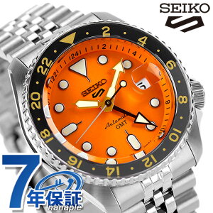 セイコー 5スポーツ SKX GMT ファイブスポーツ スポーツスタイル 流通限定モデル 自動巻き メンズ 腕時計 SSK005KC Seiko 5 Sports オレンジ ブランド おしゃれ 防水 プレゼント 男性 実用的