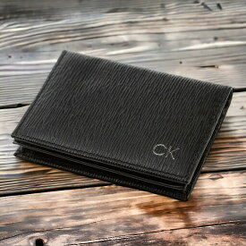 ＼SALE限定10%OFF★さらに2000円OFFクーポン／ カルバンクライン カードケース メンズ ブランド CALVIN KLEIN Card Case Leather 革 レザー 31CK200002 ブラック 小物 父の日 プレゼント 実用的