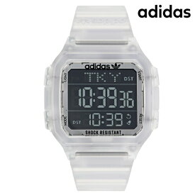 アディダス DIGITAL ONE GMT クオーツ 腕時計 ブランド メンズ レディース adidas AOST22049 デジタル ブラック スケルトン 黒 父の日 プレゼント 実用的