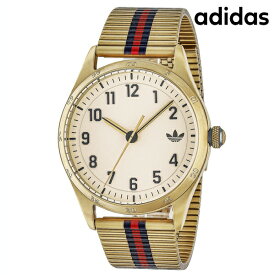 アディダス CODE FOUR クオーツ 腕時計 ブランド メンズ レディース adidas AOSY23530 アナログ ホワイト ゴールド ブルー レッド 白 父の日 プレゼント 実用的