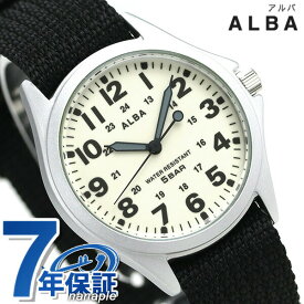 セイコー アルバ アルバ クオーツ AQPK401 腕時計 メンズ アイボリー×ブラック SEIKO ALBA 記念品 プレゼント ギフト