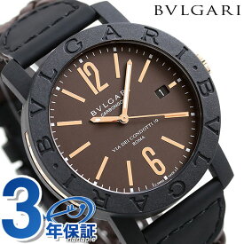 ＼2日10時まで★全品10%割引クーポン／ ブルガリ ブルガリブルガリ 40mm メンズ 腕時計 ブランド BBP40C11CGLD BVLGARI ブラウン ギフト 父の日 プレゼント 実用的