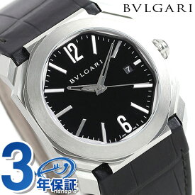 【クロス付】 ブルガリ オクト ソロテンポ 自動巻き メンズ 腕時計 ブランド BGO38BSLD BVLGARI ブラック 記念品 ギフト 父の日 プレゼント 実用的