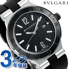 ＼先着全品10%OFFクーポン／【クロス付】 ブルガリ 時計 メンズ BVLGARI ディアゴノ 42mm 自動巻き DG42BSCVD 腕時計 ブランド ブラック 記念品 プレゼント ギフト