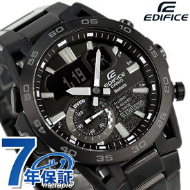 エディフィス EDIFICE ECB-40BK-1A サスペンション Bluetooth 海外モデル メンズ 腕時計 ブランド カシオ casio アナデジ ブラック 黒
