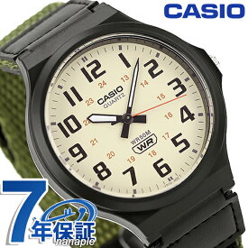 カシオ CASIO MW-240B-3BV チプカシ 海外モデル メンズ 腕時計 ブランド カシオ casio アナログ クリームイエロー カーキグリーン/ブラック 黒 父の日 プレゼント 実用的
