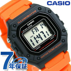 【4/21 09:59まで限定！先着10%OFFクーポン】 カシオ チープカシオ デジタル オレンジ 海外モデル メンズ レディース 腕時計 W-218H-4B2VDF CASIO チプカシ 時計