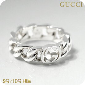グッチ リング メンズ レディース ブランド GUCCI インターロッキング ロゴ 843972 J8400 0818 シルバー アクセサリー 選べるモデル