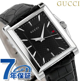 【クロス付】 グッチ 時計 メンズ GUCCI 腕時計 Gタイムレス 35mm クオーツ YA138406 ブラック