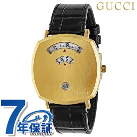 GRIP クオーツ 腕時計 ブランド メンズ レディース YA157446 アナログ ゴールド ブラック 黒 スイス製 父の日 プレゼント 実用的