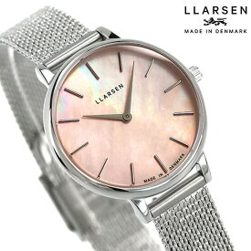 エルラーセン 日本限定モデル 30mm クオーツ LL146SSPSM 腕時計 レディース ピンクシェル LLARSEN