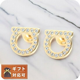 フェラガモ FERRAGAMO ピアス 760123-696576 レディース ガンチーニ GANCINO CRYSTAL OROGLUCI ゴールド