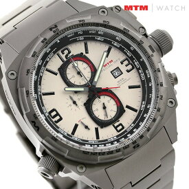 エム ティー エム コブラ クオーツ COB-TG7-TAN1-MBTI チタン クロノグラフ スライドルールベゼル 腕時計 メンズ タン×グレー MTM 記念品 ギフト 父の日 プレゼント 実用的