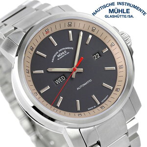 �~���[���E�O���X�q���b�e 42.4mm �h�C�c�� �������� �����Y �r���v M1-25-34-MB Muhle Glashutte �O���[ 228600