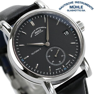 �_10%OFF�N�[�|���^ �~���[���E�O���X�q���b�e 41mm �h�C�c�� �������� �����Y �r���v M1-44-43-LB Muhle Glashutte �u���b�N 290590
