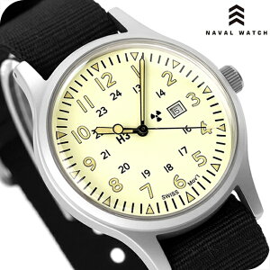 �i�o���E�H�b�` NAVAL MILITARY WATCH US Army Type �N�H�[�c �d�r�� �r���v �u�����h �����Y NAVAL WATCH Mil-01C/BK �A�i���O �N���[�� �� ������� �h�� �v���[���g �j�� ���p�I