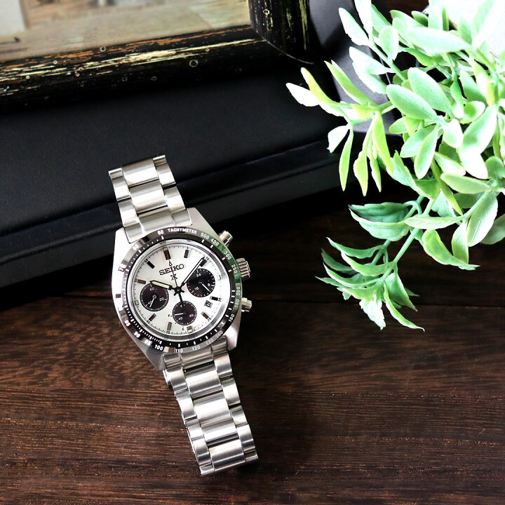 セイコー プロスペックス スピードタイマー ソーラー クロノグラフ ソーラー SBDL085 パンダダイヤル 腕時計 メンズ ホワイト  SEIKO PROSPEX 腕時計のななぷれ select shop