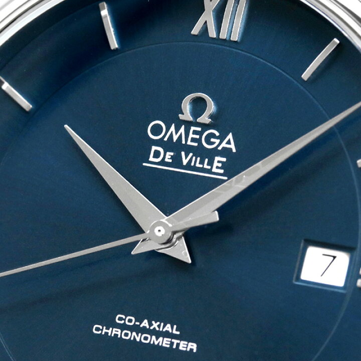 楽天市場】オメガ デビル プレステージ 39.5mm 自動巻き ダークブルー  