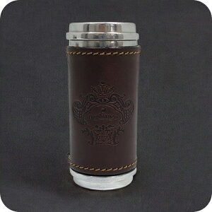 オロビアンコ 携帯灰皿 メンズ レディース ブランド Orobianco アルミ合金、牛革 革巻き ORA-001 BR ブラウン 小物