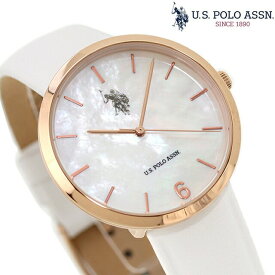 ユーエスポロアッスン クオーツ 腕時計 ブランド レディース U.S. POLO ASSN. US-24WH アナログ シェル ホワイト 白 プレゼント ギフト