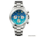 ＼10%OFFクーポン★21日10時迄／ 日本野鳥の会 創立90周年記念 翡翠ウオッチ セイコー コラボウオッチ クオーツ 電池式 腕時計 ブランド メンズ 数量限定 クロノグラフ 51396 多針アナログ コバルトブルーグラデーション 日本製 おしゃれ 防水 プレゼント 男性 実用的