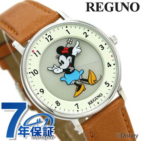 シチズン レグノ シンプル Disneyコレクション ミニーマウス ソーラー KP3-112-12 腕時計 シルバー×ブラウン CITIZEN REGUNO 記念品 プレゼント ギフト