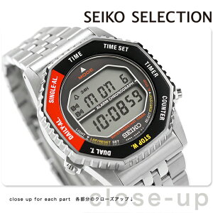 セイコーセレクション S Series INTERNATIONAL LINE クォーツ 電池式 腕時計 ブランド メンズ クロノグラフ SEIKO SELECTION SBJG019 デジタル ブラック 黒 おしゃれ 防水 プレゼント 男性 実用的