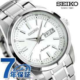 ＼5/18限定★全品10%OFFクーポンにさらに+3倍／ セイコー メカニカル メンズ 腕時計 SEIKO Mechanical 自動巻き SARV001 シルバー 時計 記念品 ギフト 父の日 プレゼント 実用的