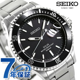 ＼5/20限定★全品10%OFFクーポンにさらに+3倍／ セイコー 流通限定モデル ソーラー SZEV011 腕時計 メンズ ブラック SEIKO 記念品 ギフト 父の日 プレゼント 実用的