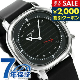 ＼スーパーSALE限定★2000円OFFクーポン／ アニエスベー メンズ 腕時計 FCRB402 agnes b. 時計 Bluetooth ブラック 記念品 ギフト 父の日 プレゼント 実用的