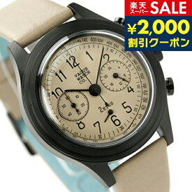 ＼スーパーSALE限定★2000円OFFクーポン／ ヴァーグウォッチ ツーアイズ 38mm クオーツ 2C-L-001 クロノグラフ 腕時計 ベージュ VAGUE WATCH Co. 記念品 プレゼント ギフト