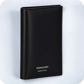 フェラガモ カードケース メンズ ブランド Ferragamo 661332CALF NER 770 104 ブラック