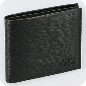 フェラガモ 二つ折り財布 メンズ ブランド Ferragamo 66A063PEBBLE NE DR 733 308 ブラック