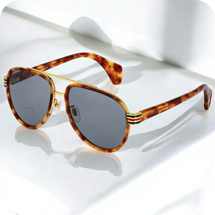 楽天市場】グッチ サングラス メンズ ブランド GUCCI GG0447S ブラウン 