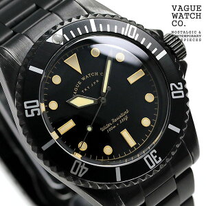 �_10%OFF�N�[�|���^ ���@�[�O�E�H�b�` �u���b�N �T�u 40mm �����Y �r���v BS-L-001-SB VAGUE WATCH Co. ���v �M�t�g �v���[���g ���p�I 41800