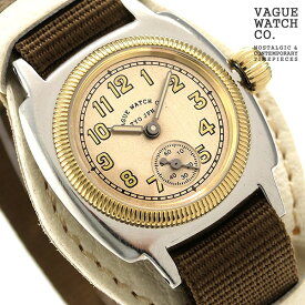 ＼4/27 09:59まで★先着2000円OFFクーポン／ クオーツ CO-S-007-08WT 腕時計 ゴールド×カーキ VAGUE WATCH 記念品 プレゼント ギフト