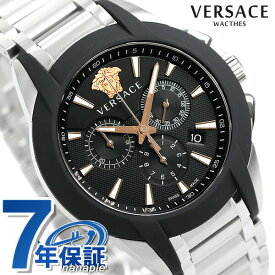 ヴェルサーチ 時計 メンズ 腕時計 ブランド キャラクター クロノグラフ スイス製 VEM800218 VERSACE ブラック 新品 記念品 プレゼント ギフト